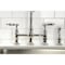 Kingston Brass KS1276ALBS Heritage Bridge Kitchen Faucet W/ Brass Sprayer, Nickel KS1276ALBS - alternate 6